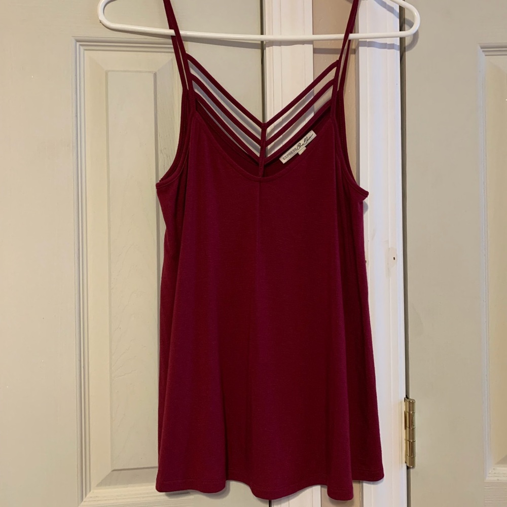 Express One Eleven loose fit tank thin strap tank top
